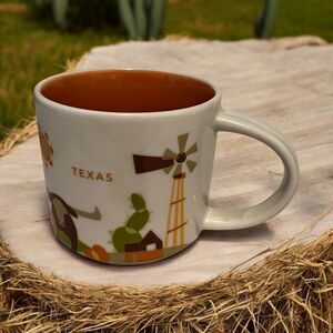 Starbucks Texas You Are Here YAH Coffee Mug 14 oz Ceramic EUC